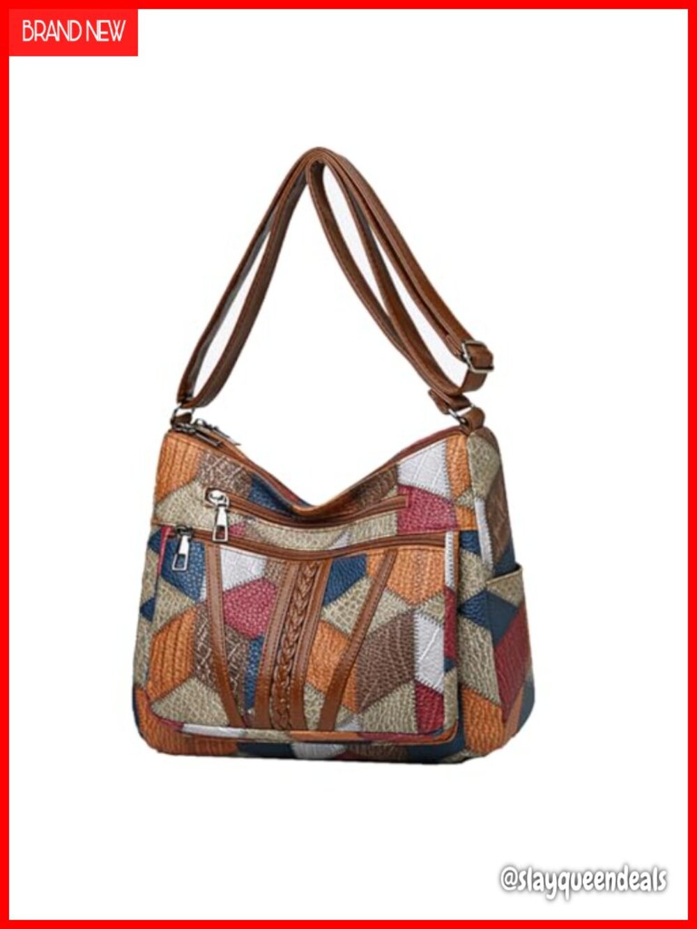 Crocodile Print Soft Leather Tote Bag